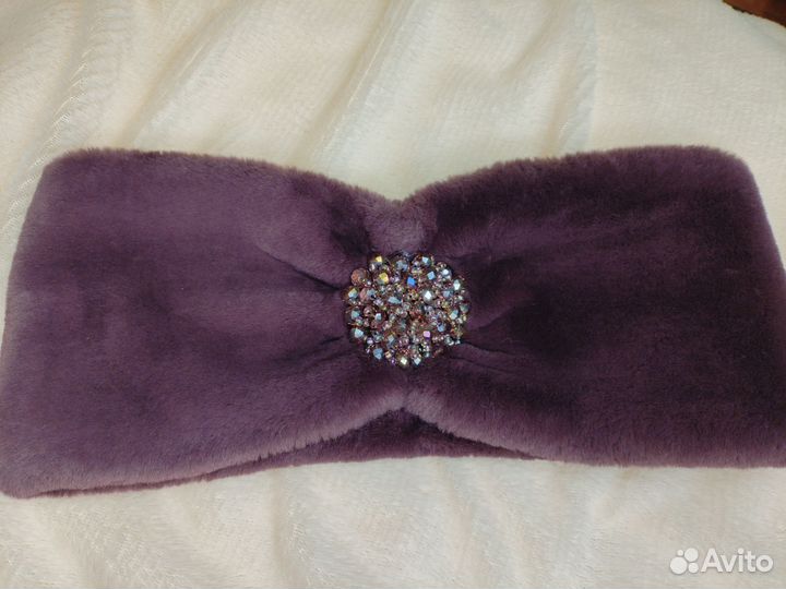 Повязка на голову из меха