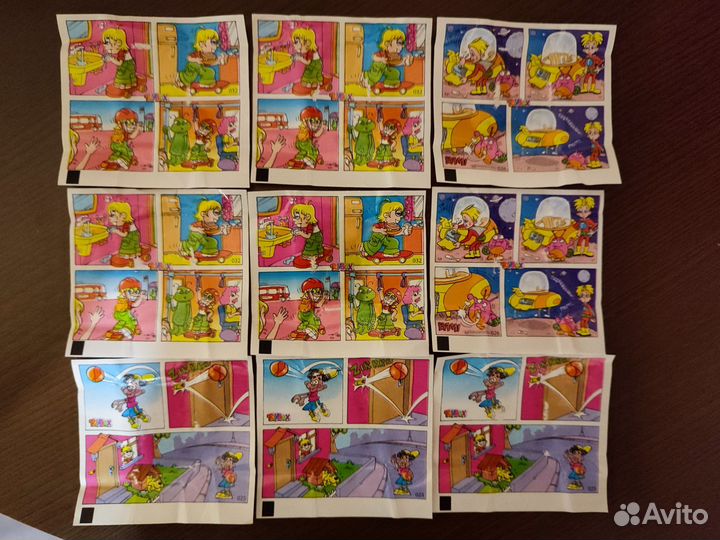 Вкладыши от жвачек