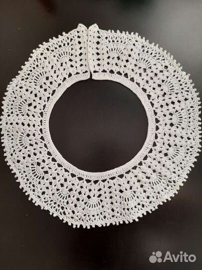 Воротничок крючком на платье