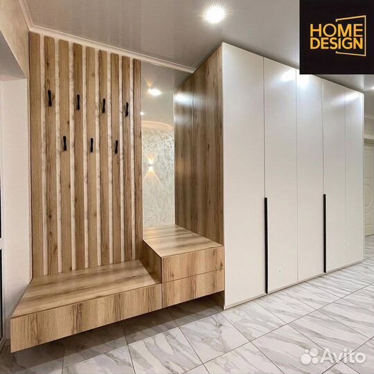 Шкаф распашной с фрезерованными фасадами