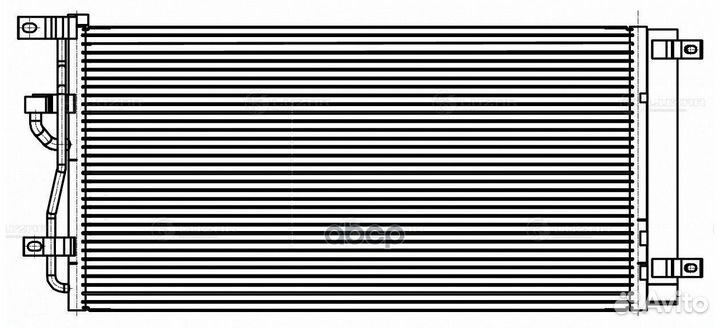 Радиатор кондиц. для а/м Chevrolet