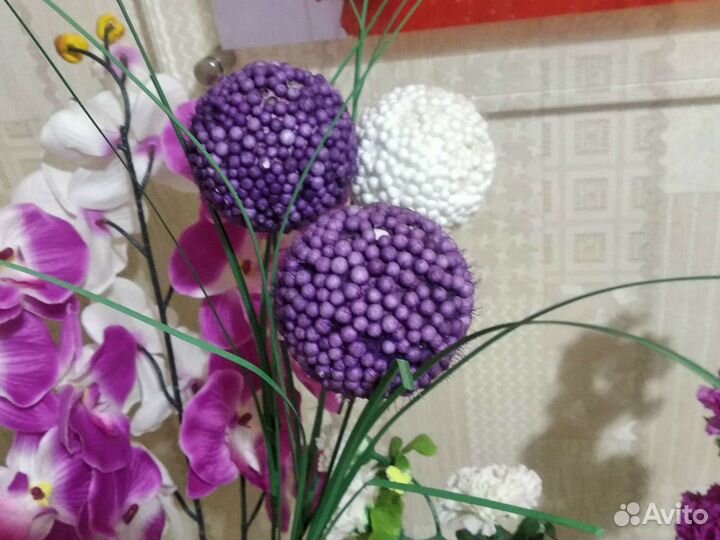 Искусственные цветы 4варианта