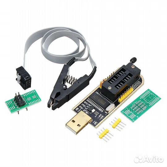 Новые USB программаторы CH341A с прищепкой + софт