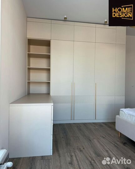 Шкаф распашной с фрезеровкой