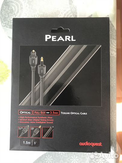 Кабель оптический AudioQuest Pearl Toslink/Mini