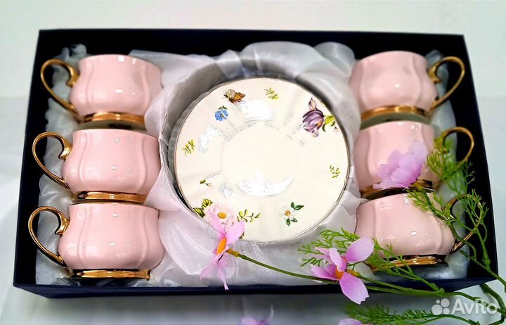 Чайные пары Royal Classics Розовый Тюльпан Китай