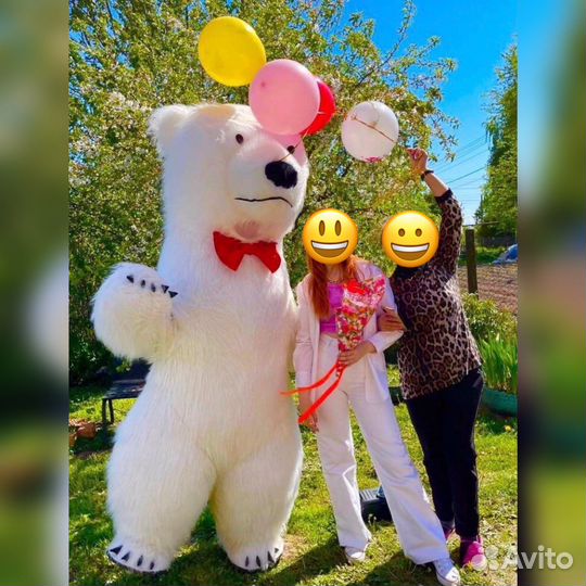 Ростовая кукла белый медведь