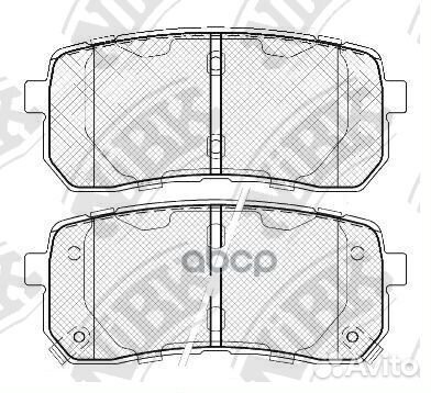 Колодки тормозные дисковые зад PN0457 NiBK