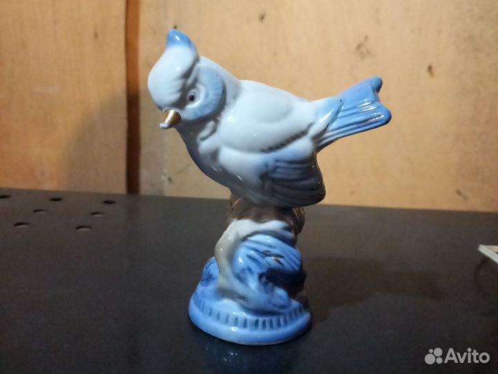Фарфоровая статуэтка Гжель Синица