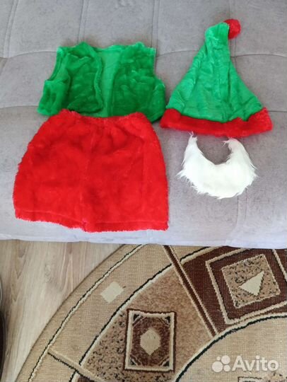 Новогодний костюм для мальчика гномик