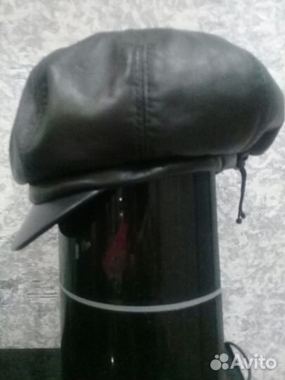 Кепка женская натуральная кожа