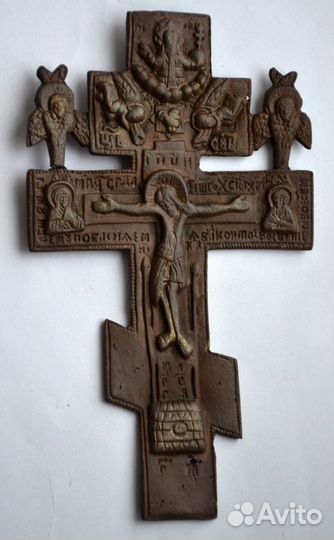 Киотный крест с Херувимами и Предстоящими. 18 век