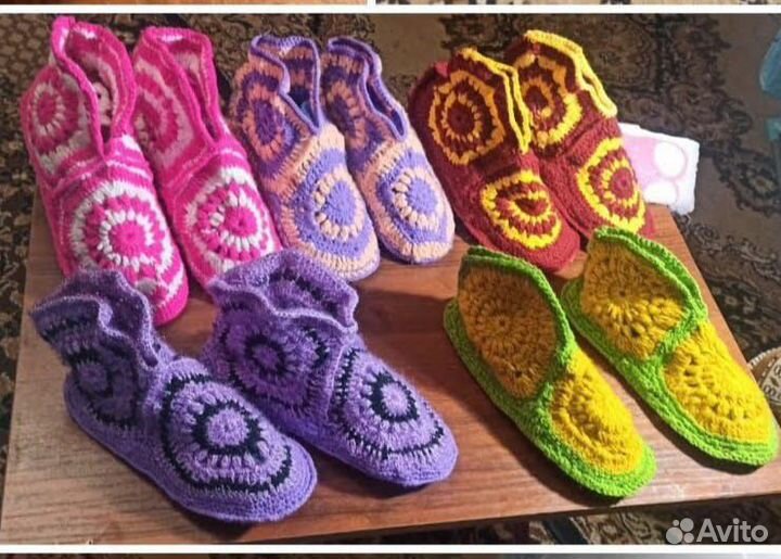 Домашние вязаные Уги ручная работа