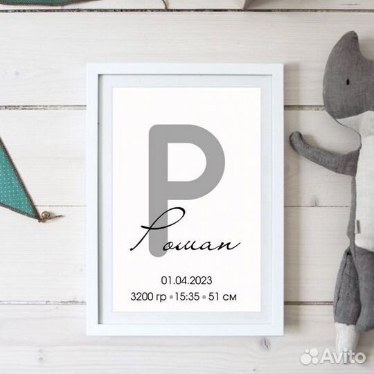 Детская метрика/постеры/визитки