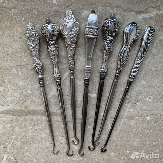 Крючок для кодлера / coddler, серебро, клеймо