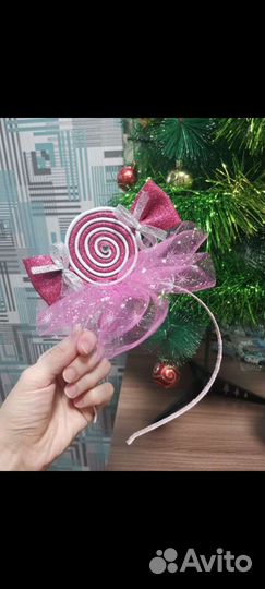 Ободок конфетки ручной работы