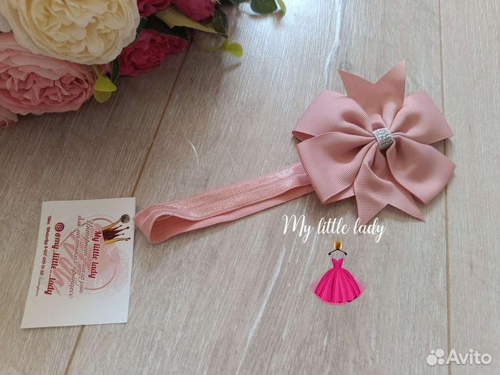 Бантики заколки и повязки для малышки новые