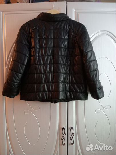 Зимняя куртка из натуральной кожи