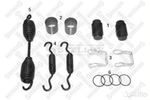 85-10804-SX р/к торм.колодки 6x штампованный с