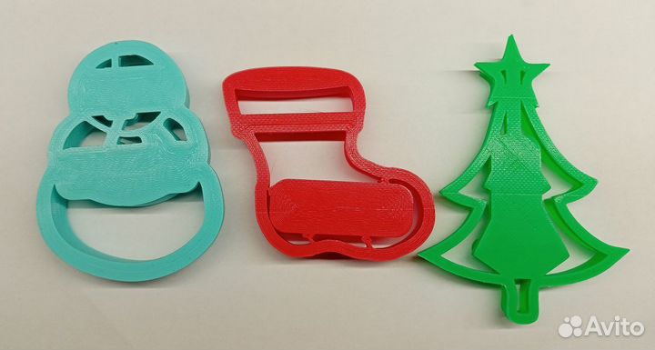 Формы-вырубки для печенья (набор из 3 штук)