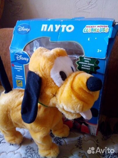 Интерактивная игрушка собачка плуто со свистками