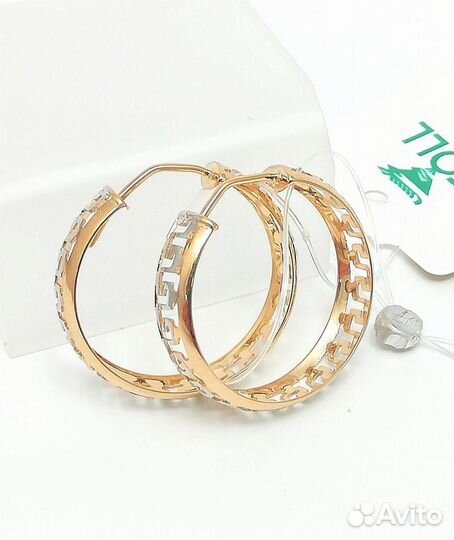 Золотые серьги кя003153-8 2,74г