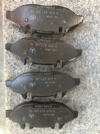 Тормозные колодки mercedes vito 639