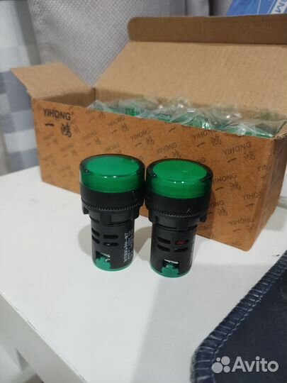 Индикаторная сигнальная лампа d16-22ds, 22 мм 200v