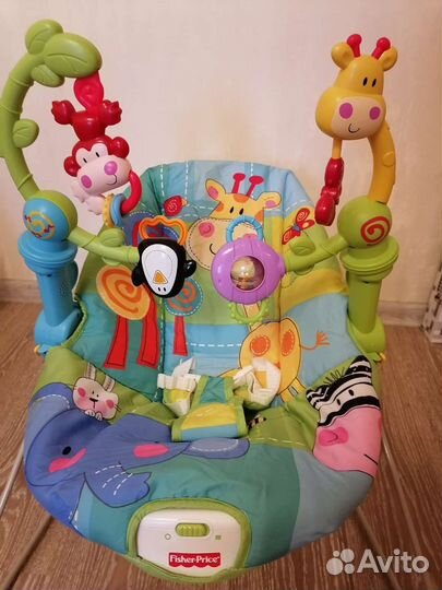 Детский шезлонг, кресло люлька FisherPrice