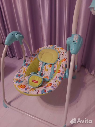 Детские электронные качели fisher price olsson