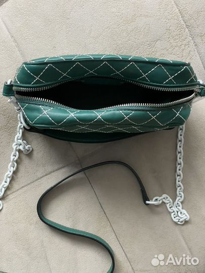 Сумочка Mango зеленая небольшая