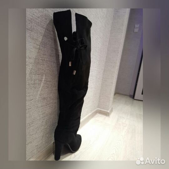 Ботфорты под замшу 39 размер