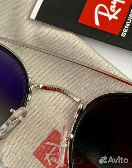 Очки ray ban round double bridge