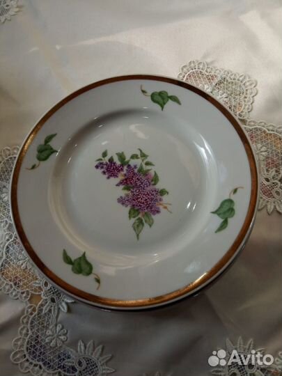 Тарелки сирень дулево