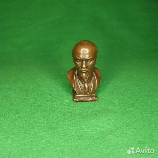 Бронзовая статуэтка Бюст Ленин (Ульянов В.И.) мал