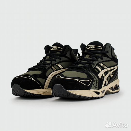 Asics Gel-Kayano 14 Mid Green Black with Fur