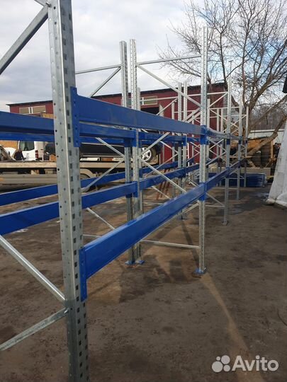 Стеллаж металлический паллетный для склада