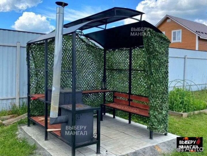 Беседка с мангалом