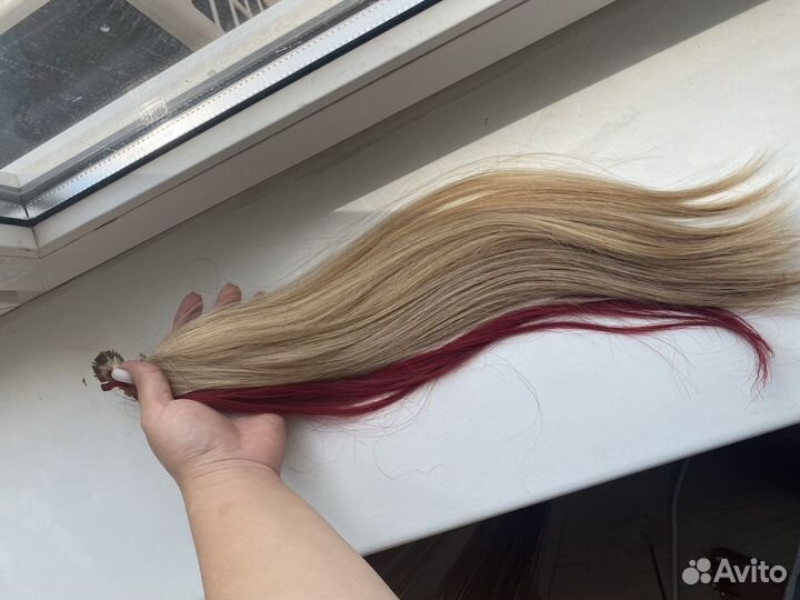 Волосы для наращивания блонд