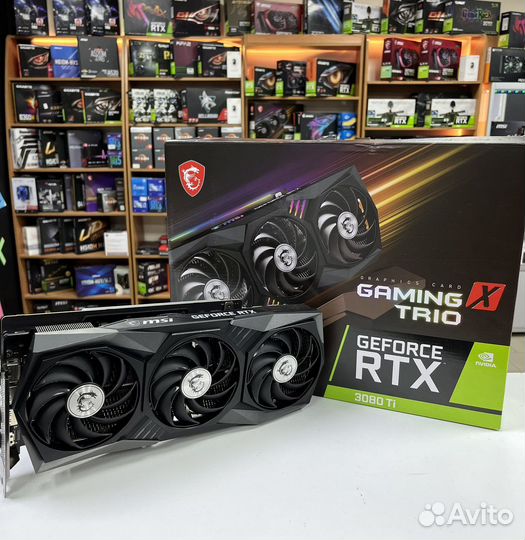 Видеокарта MSI GamingX trio RTX3080ti гарантия