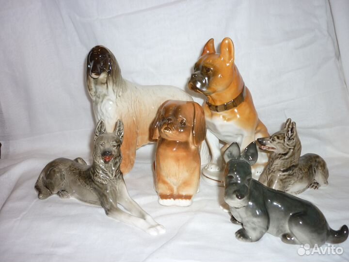 Статуэтка собака боксер пекинес борзая овчарка лфз