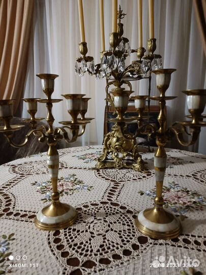 Подсвечник латунь