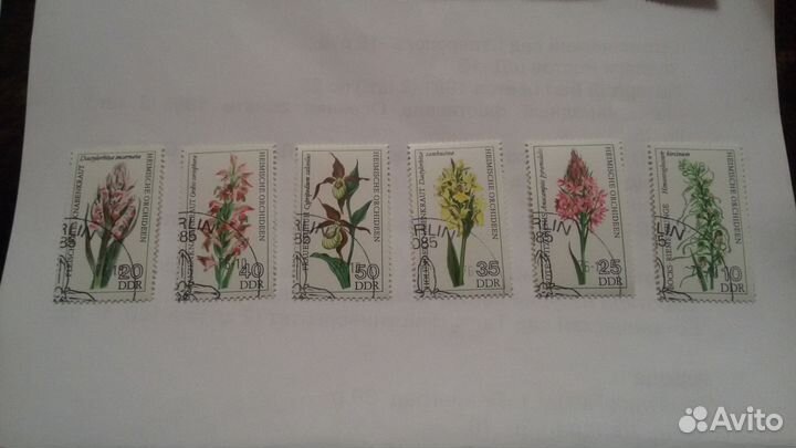 Марки флора и фауна