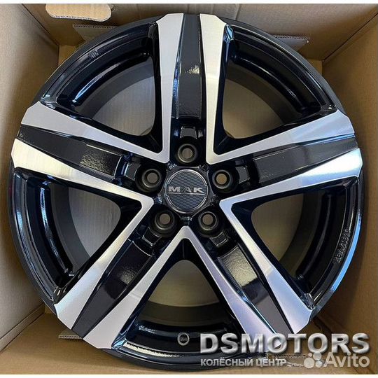 Диски Stone 5 7.5/18 5x114.3 ET38 d66.1 black mirr