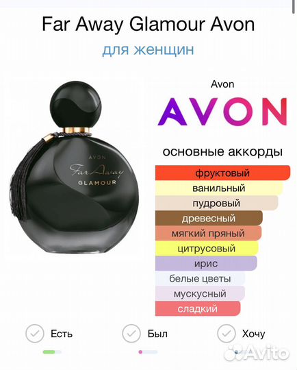 Парфюмерная вода avon Far Away