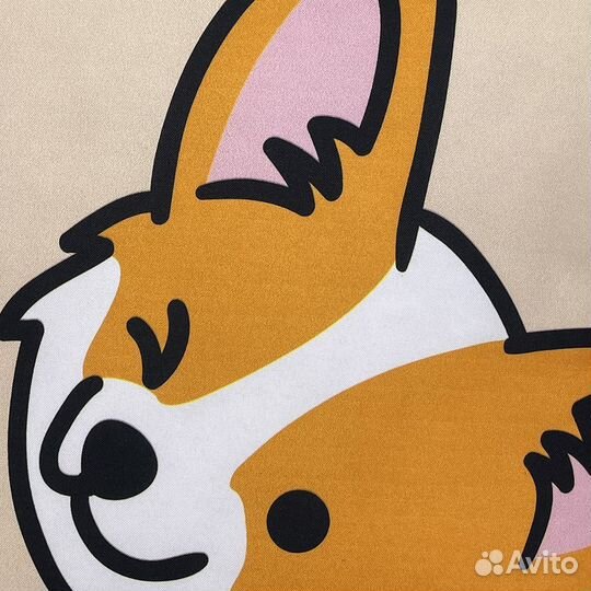 Подушка декоративная 40х40 см Корги (6152418)