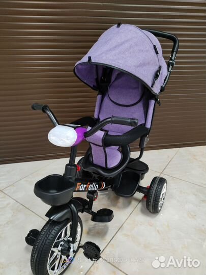 Велосипед детский с родительской ручкой