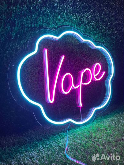 Комплект неоновых вывесок Табак / Vape / HQD