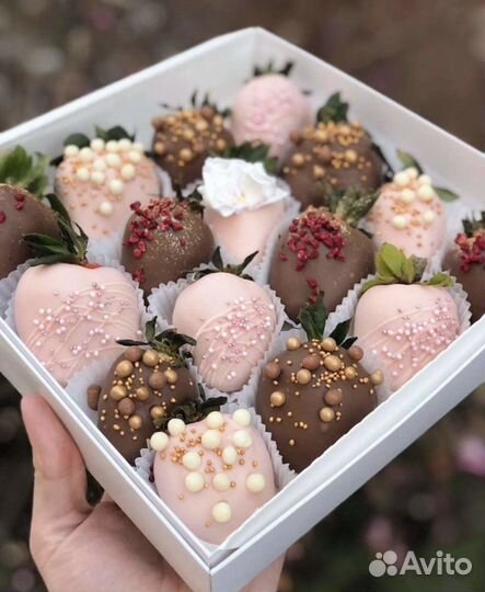 Подарок учителям клубника в шоколаде