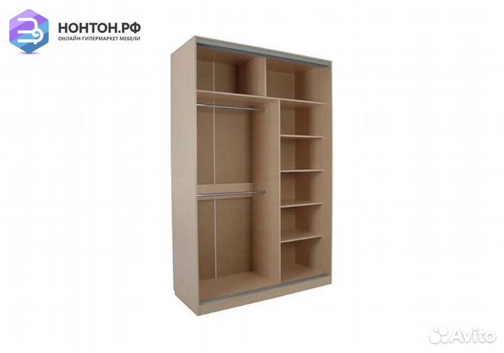 Шкаф-купе Гранд 1-600 птицы дуб млечный